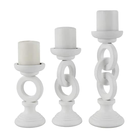 Chain Link Candle Holder Set